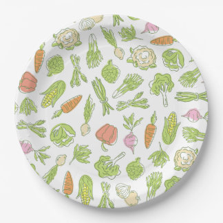 Locally Grown Baby Is On The Way Baby Shower Paper Plate