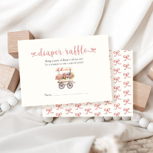 Locally Grown Baby Shower Diaper Raffle Enclosure Card