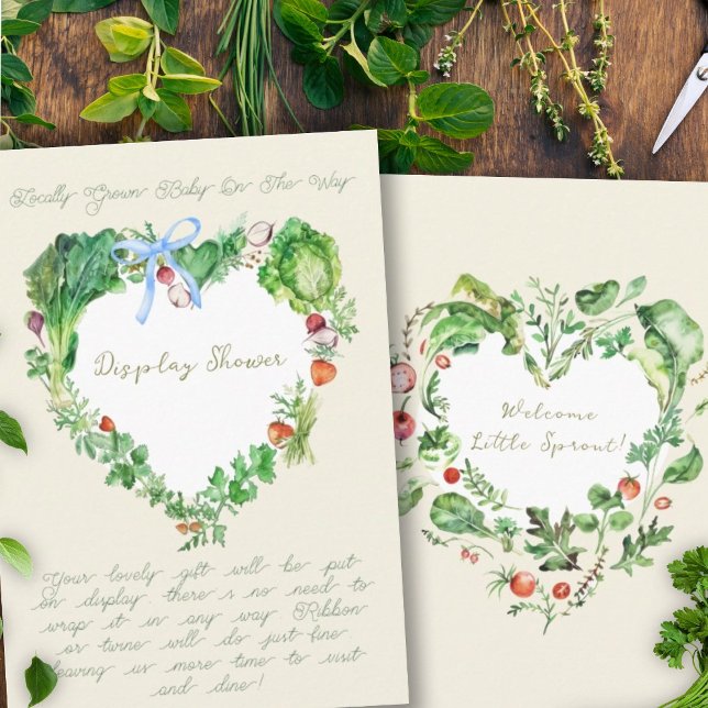 Locally Grown Baby Shower Display Shower Enclosure Card (Creator Uploaded)