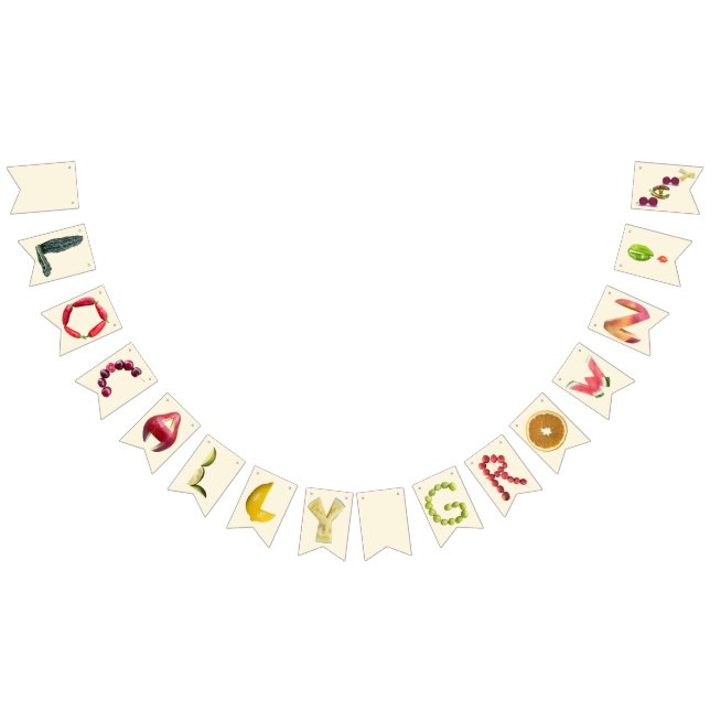 Locally Grown Baby Shower - Farmer's Market  Bunting Flags (All)