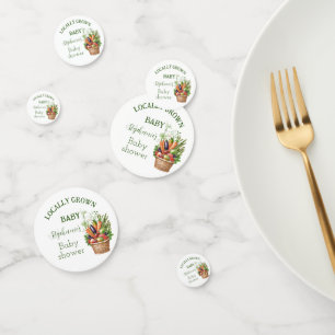 Locally Grown Baby Shower Farmers Market Confetti
