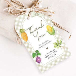 Locally Grown Baby Shower Favor Tags