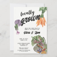 Locally Grown Baby Shower Invitation