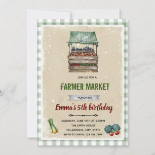 Locally Grown baby shower invitation