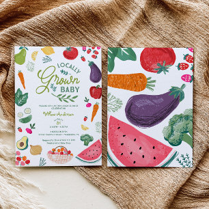 Locally Grown Baby Shower Invitation