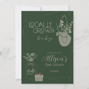 Locally Grown Baby Shower Invitation