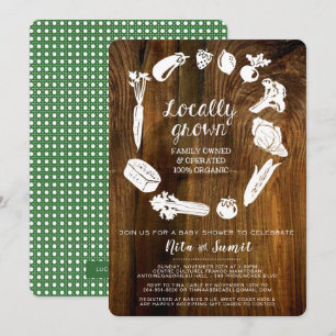 Locally Grown Baby Shower Invitation