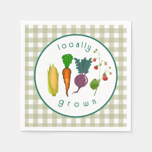 Locally Grown Baby Shower  Napkin