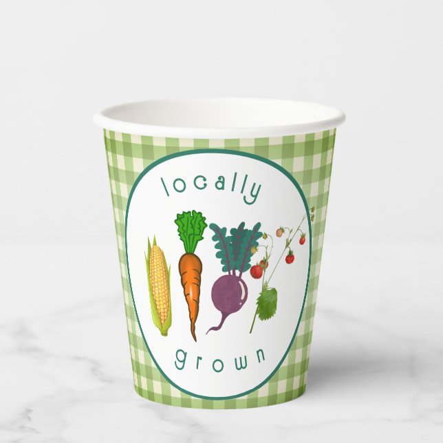 Locally Grown Baby Shower Paper cup (Front)