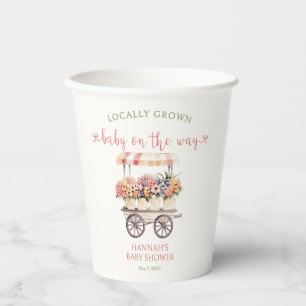 Locally Grown Baby Shower Paper Cups
