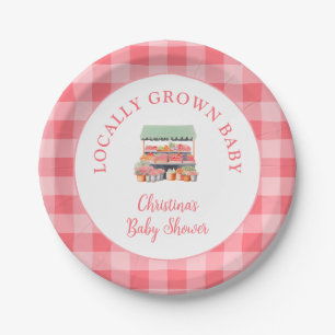 Locally Grown Baby Shower Paper Plate