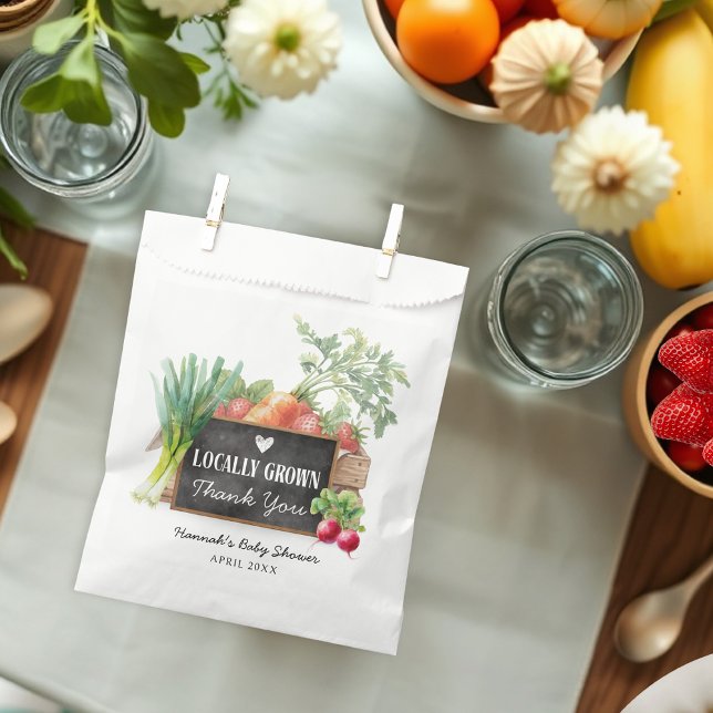 Locally Grown Baby shower Thank You  Favour Bag (Creator Uploaded)