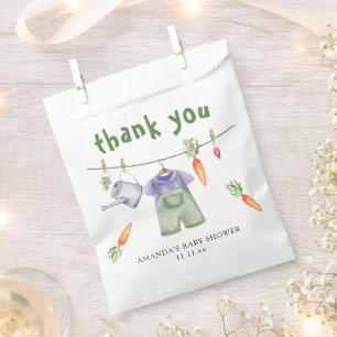 Locally grown baby shower thank you favour bag