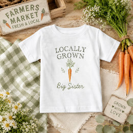 Locally Grown Big Sister Carrot Toddler T-Shirt