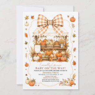 Locally Grown Fall Pumpkin Patch Baby Shower Invitation