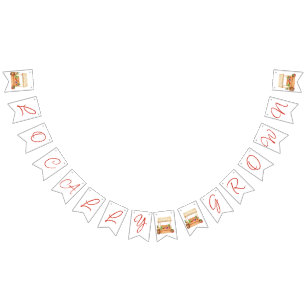 Locally Grown, Farmer's Market Baby Shower Bunting Flags