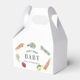 Locally Grown Farmers Market Baby Shower Favor Box
