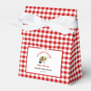 Locally Grown Farmers Market Baby Shower Favor Box