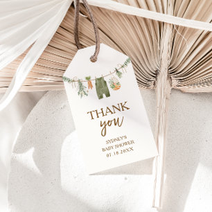 Locally Grown Farmer's Market Baby Shower Favor Gift Tags