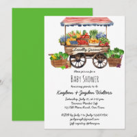 Locally grown farmers market baby shower