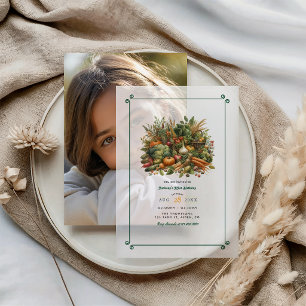 Locally Grown - Farmers Market Birthday Party Vellum Invitations