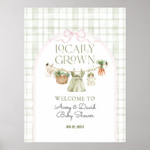 Locally Grown Farmers Market Girl Baby Shower