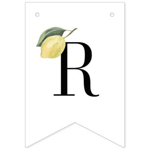 Locally Grown Farmers Market Green Baby Shower Bunting Flags