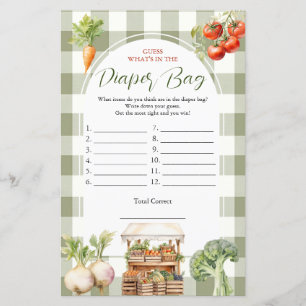 Locally Grown Fresh Market Diaper Bag Game