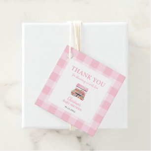 Locally Grown Girl Baby Shower Thank You Favour Tags