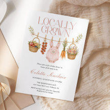 Locally Grown Girl Farmers Market Baby Shower