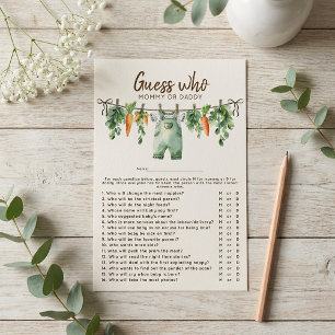 Locally Grown Guess Who Baby Shower Game