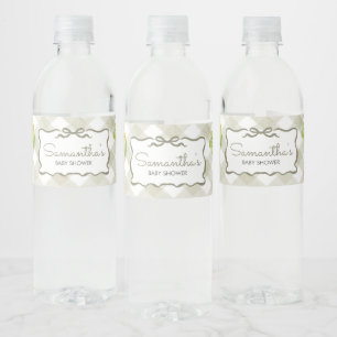Locally Grown Little Sprout Baby Shower Water Bottle Label