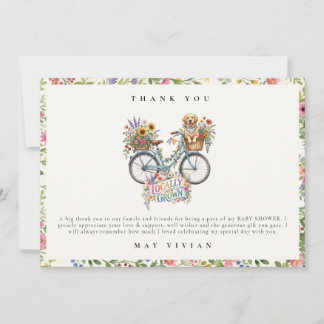 Locally Grown & Loved Baby Shower Thank You Card