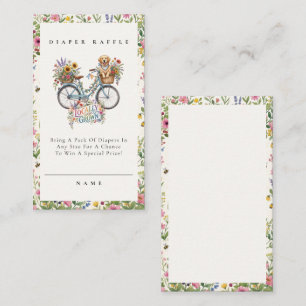 Locally Grown & Loved Diaper Raffle Baby Shower Enclosure Card