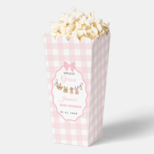 Locally grown Pink girlbaby shower Baby sprinkle Favor Box