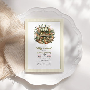 Locally Grown Rustic Farmers Market Baby Shower Invitation