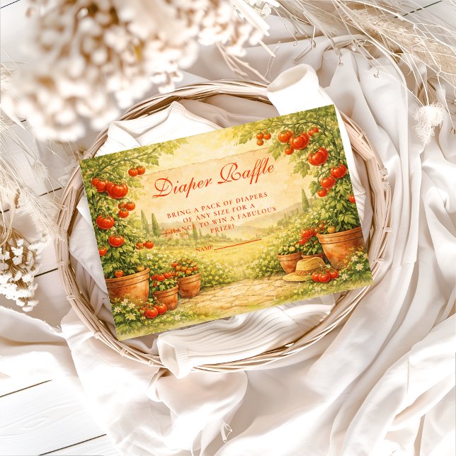 Locally Grown Tomato Diapper Raffle Enclosure Card (Creator Uploaded)