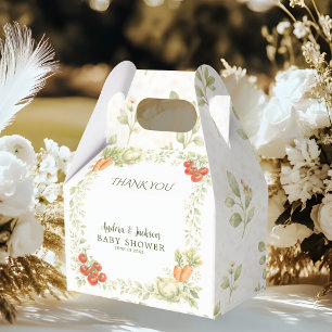 Locally Grown Veggie Carrots Tomatoes Floral Favor Box