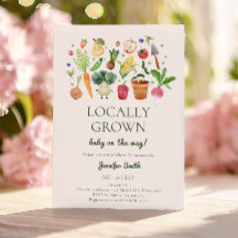 Locally Grown Veggies Farmers Market Baby Shower