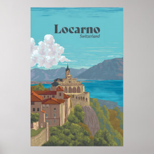 Locarno Switzerland Travel Poster
