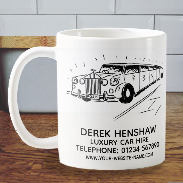 Location De Voiture De Luxe Promotionnels Café Mug (Créateur téléchargé)