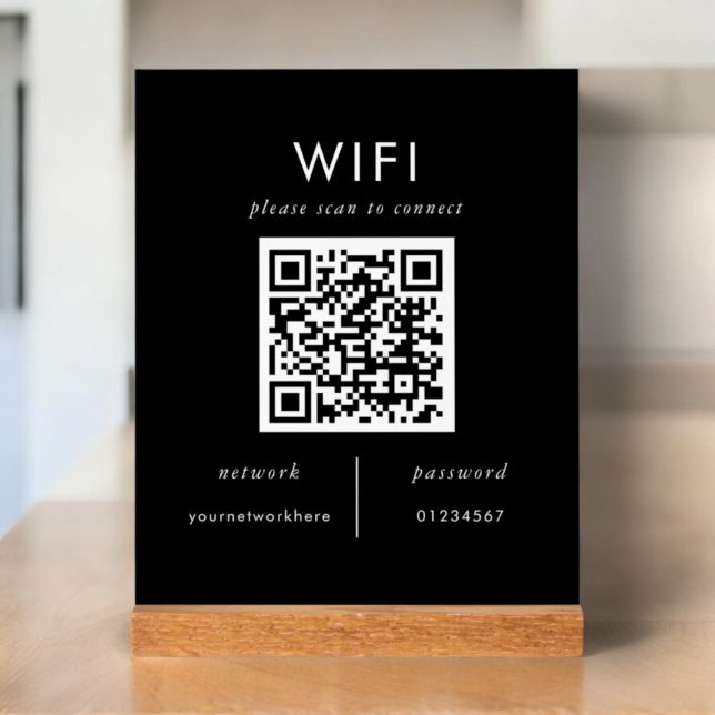 Location de Wifi | Plaque Wifi avec code QR (Créateur téléchargé)
