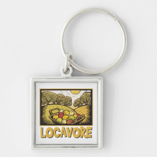 Locavore Slow Food Keychain