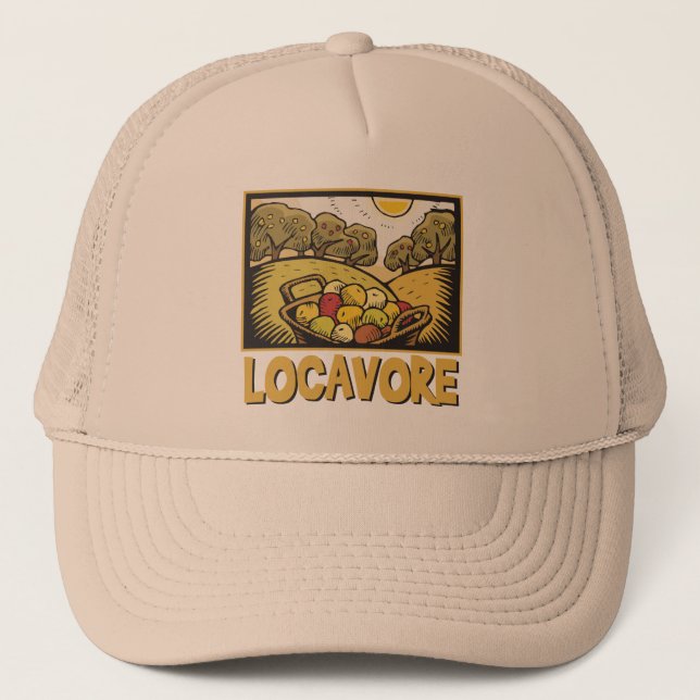 Locavore Slow Food Trucker Hat (Front)