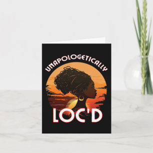 Loc'd Black Women Queen Sisterlocks Melanin  Card