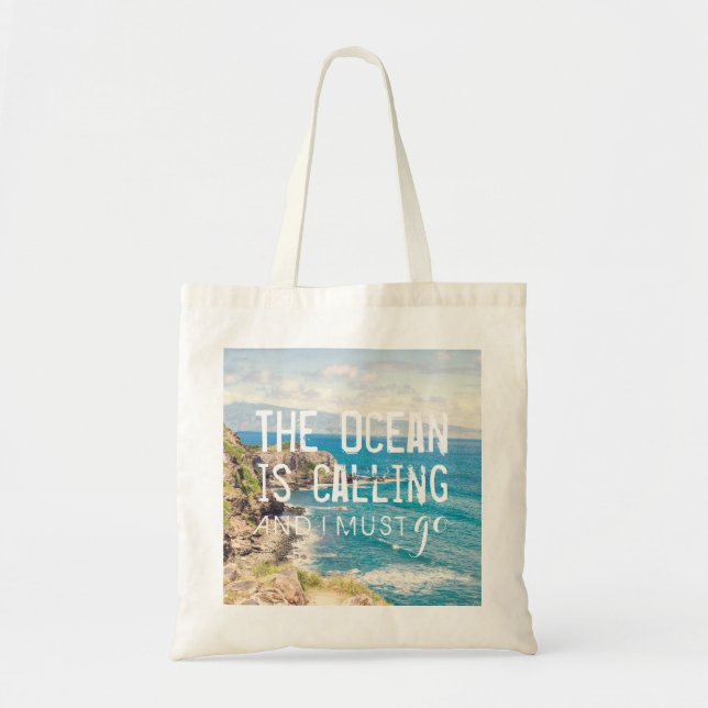 L'océan appelle - sac fourre-tout à la côte | de (Devant)