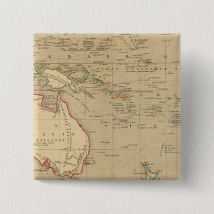 L'Oceanie en 1841 2 Inch Square Button