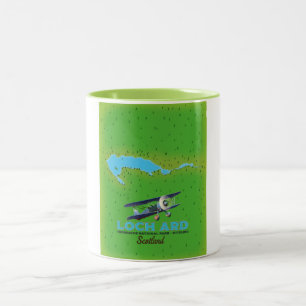 Loch Ard Trossachs National Park, Stirling map Two-Tone Coffee Mug