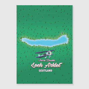 loch Arklet map Scotland vintage map