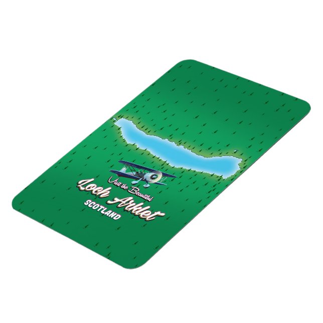 loch Arklet map Scotland vintage map Magnet (Left Side)